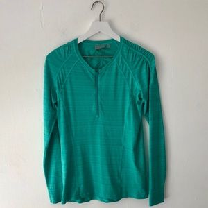 Athleta Turquoise Quarter Zip Size M
